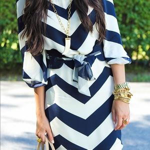 Diane Von Furstenberg Chevron dress